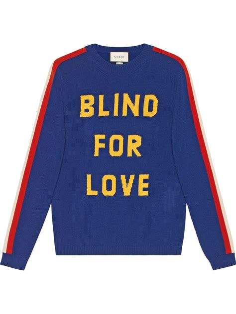 blind for love gucci sweater replica|gucci genuine hoodie.